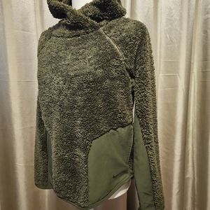 Green Nike Sherpa Pullover Hoodie